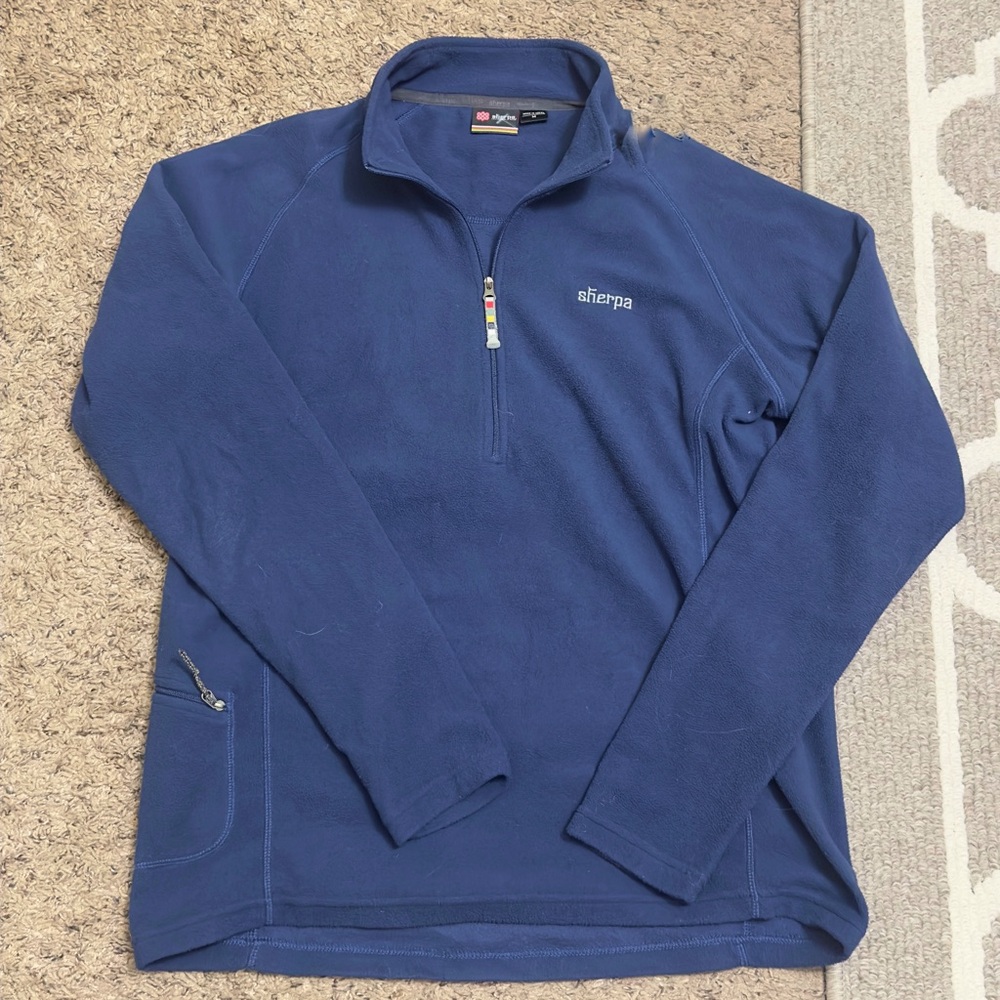 Sherpa Blue Quarter-Zip Pullover